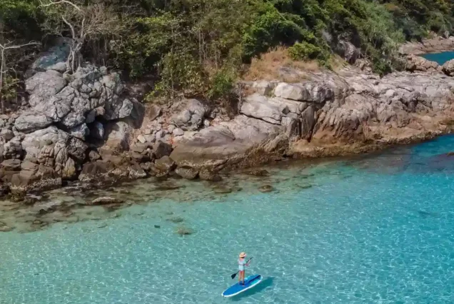 Crystal clear water in Racha Island