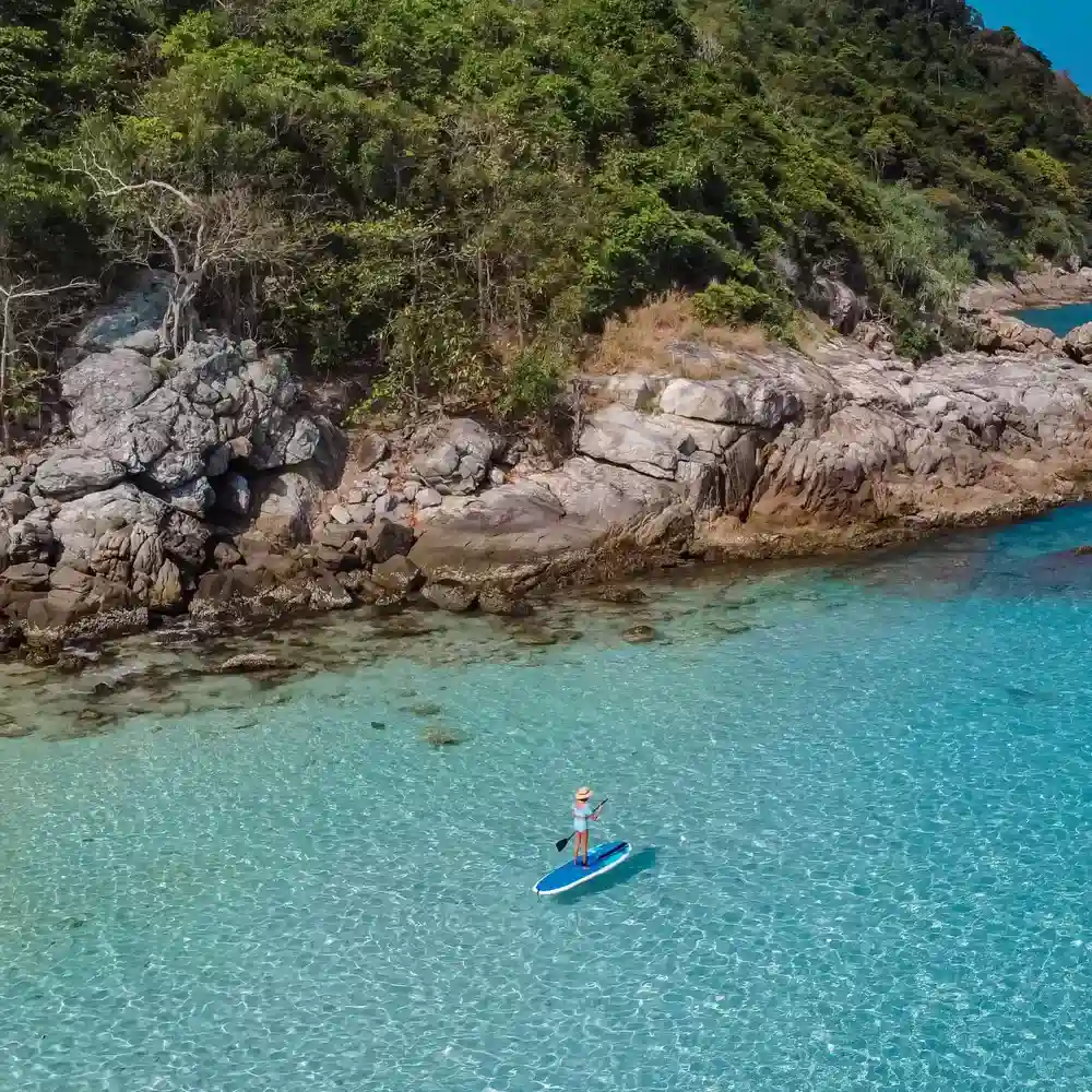 Crystal clear water in Racha Island