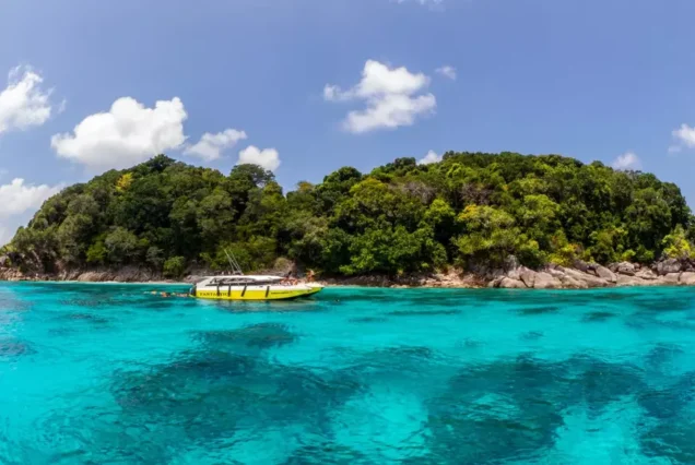 Similan Island with speedboat