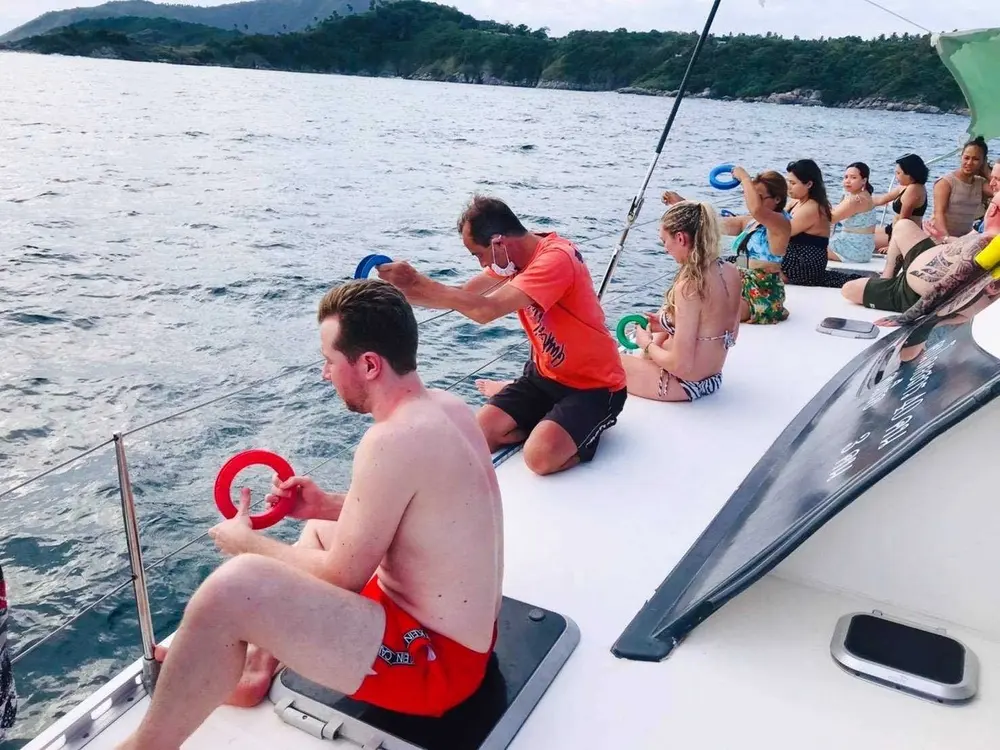 Fishing on the Catamaran