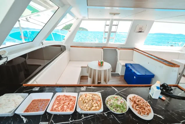 Interior of Aeolos Catamaran