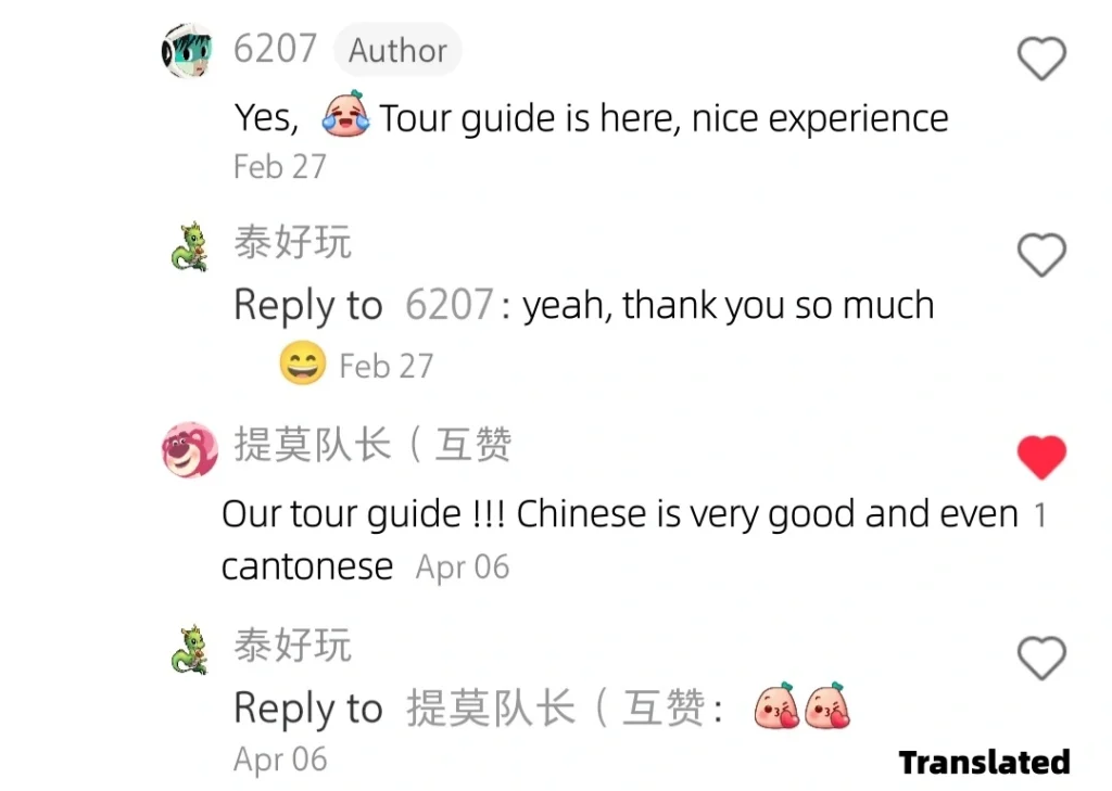 Comment from Xiao Hong Shu