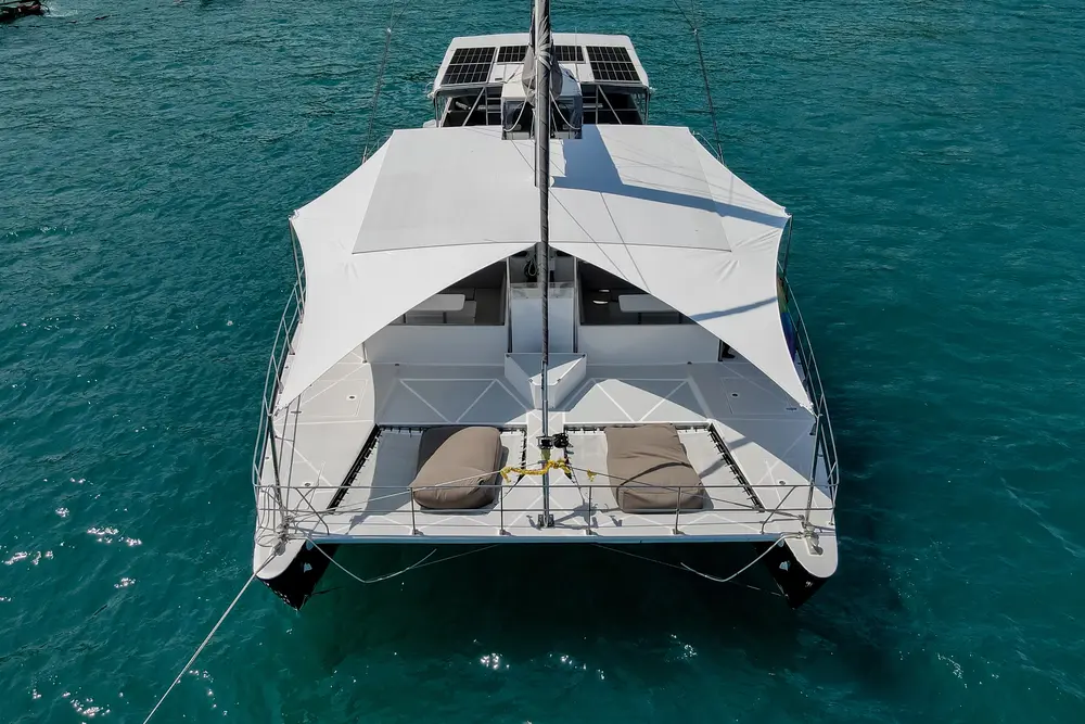 External view of catamaran