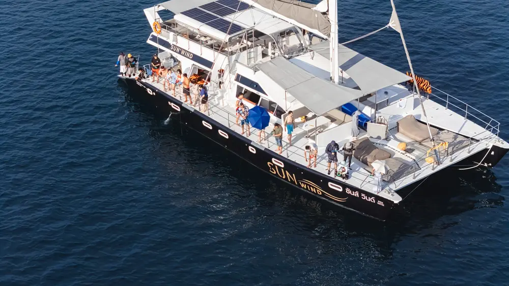Fishing on the Catamaran