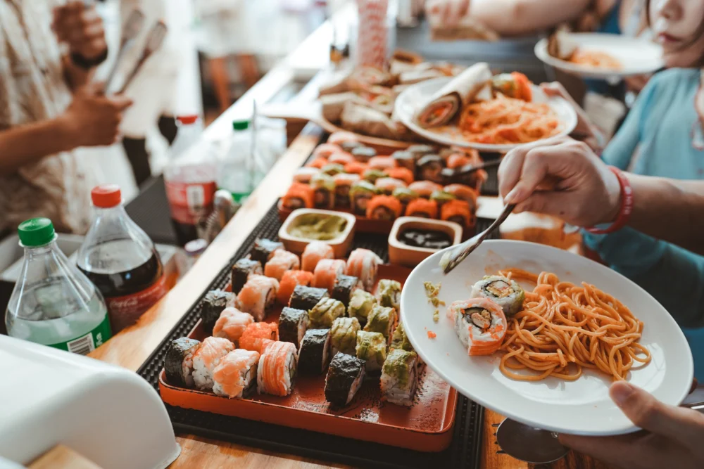 Buffet lunch onboard Rhapsody Catamaran to Racha Island