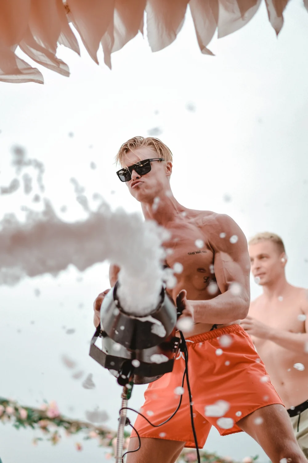 Foam party onboard Rhapsody Catamaran Phuket