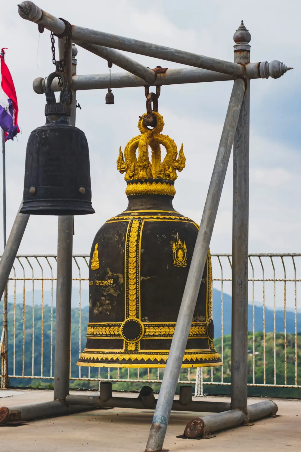 Large bronze rakhang temple bell at Big Buddha Phuket