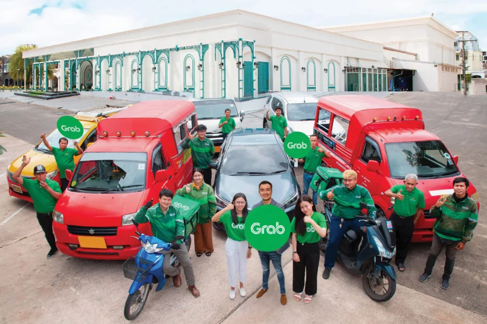 Grab ride-hailing app used to book transport in Phuket