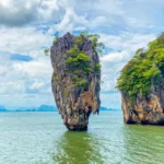 普吉岛007岛经典海上石灰岩景色，James Bond Island Tapu Island
