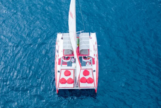 Marvel Catamaran exterior and sea-view deck during a Phuket island tour