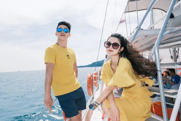 Marvel Catamaran open deck and comfortable onboard relaxation area