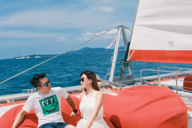 Photo-friendly onboard space on Marvel Catamaran in Phuket