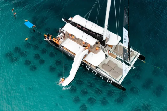 Noah Catamaran water slide and snorkeling activity