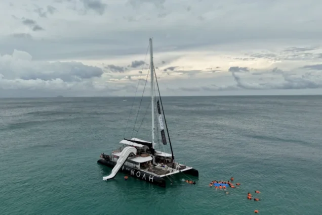 Snorkeling in front of Noah Catamaran at Racha Island
