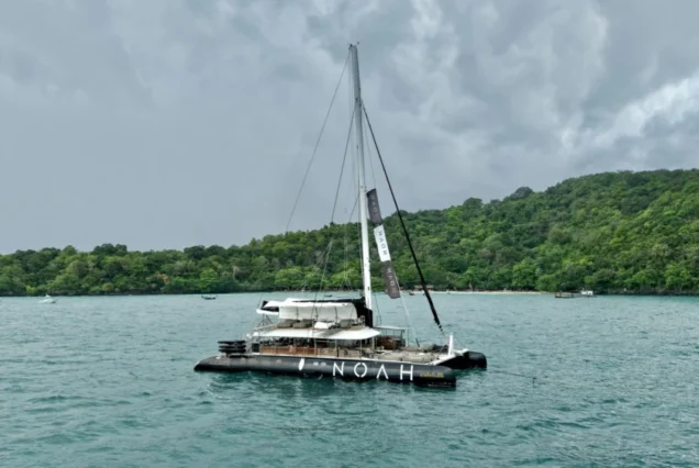 Noah Catamaran luxury black-sail voyage from Phuket