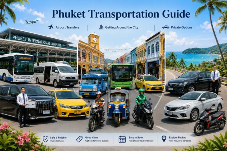 Phuket Point-to-Point Transport Guide: From Airport Vans to Grab, Bolt and Tuk-Tuks