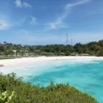 Racha Island Patok Bay with clear water and soft waves near Phuket