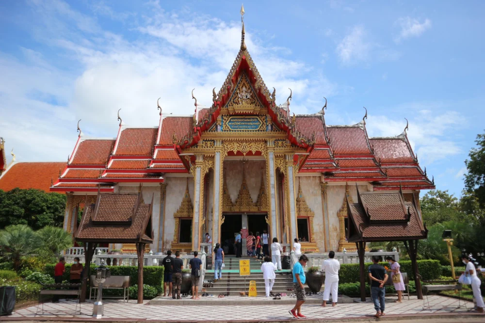Traditional buildings at Wat Chalong Phuket