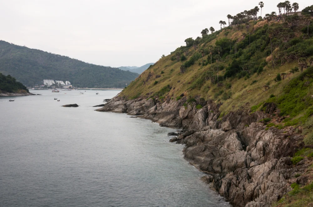 Open sea and coastal landscape viewed from Promthep Cape Phuket