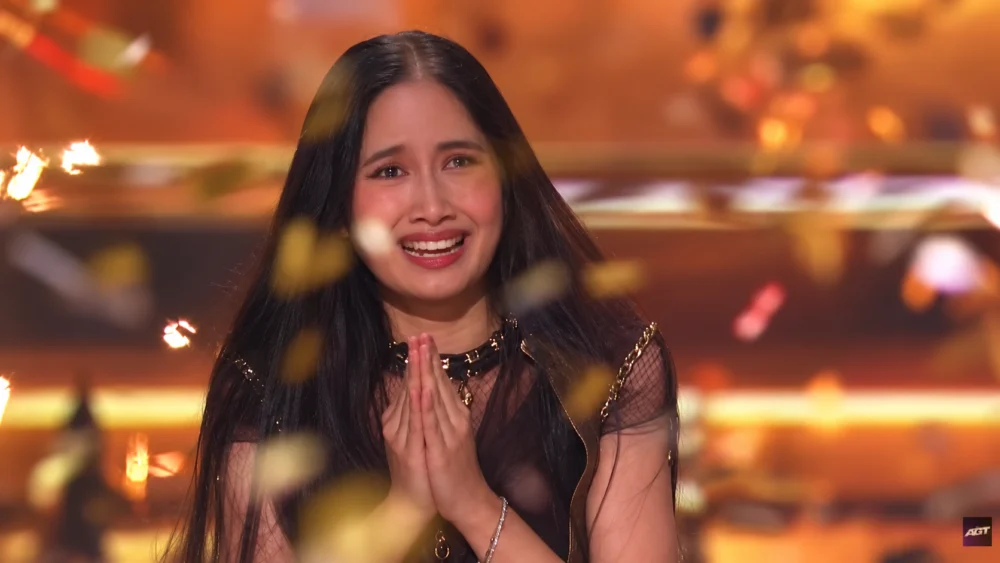 Nene Royal overcome with emotion after being announced as the AGT winner