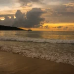 Sunset over Patong Beach in Phuket