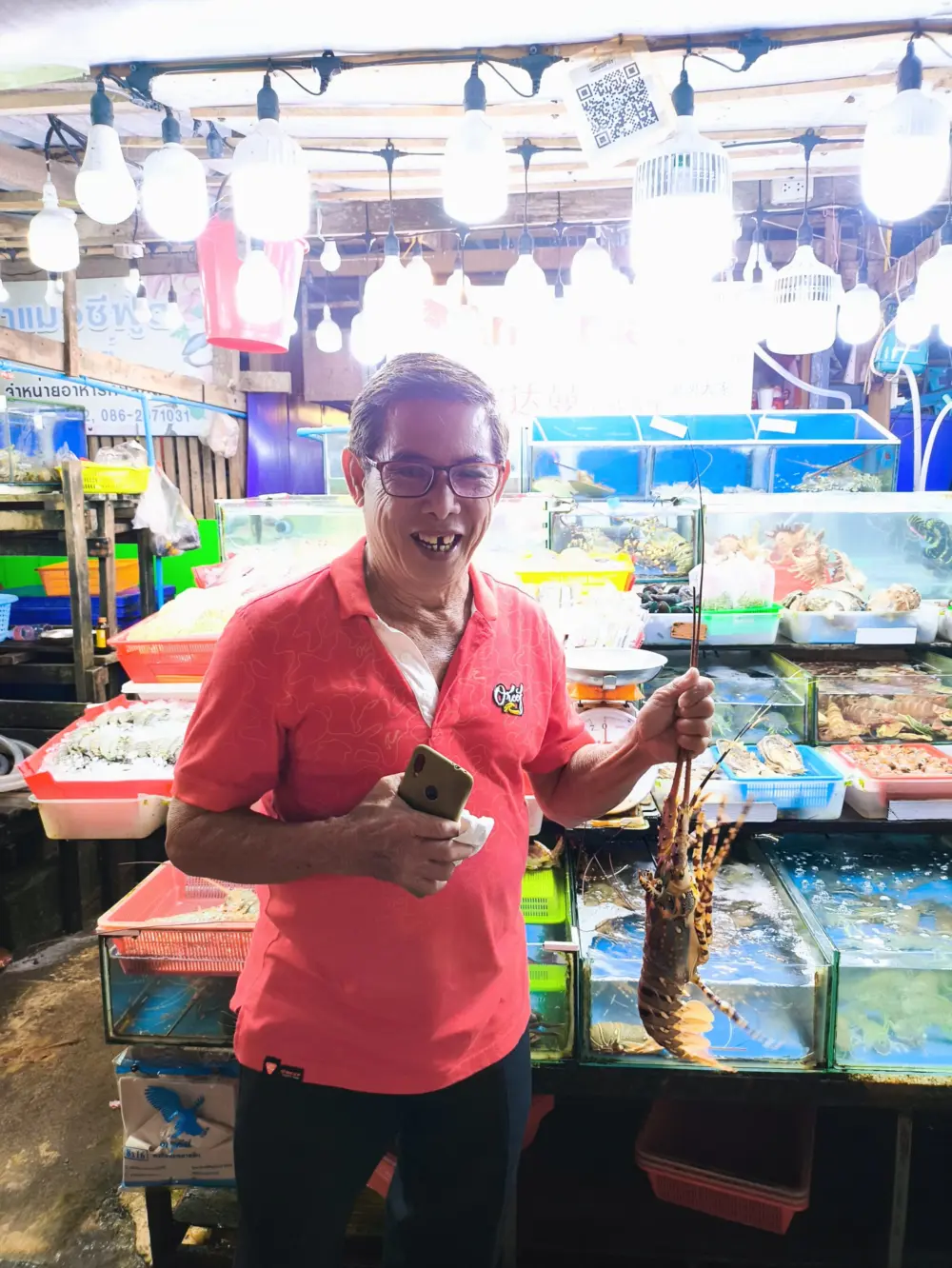 拉威海鲜市场海鲜陈列