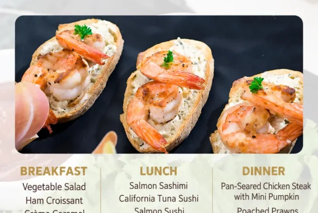 List of the food on board