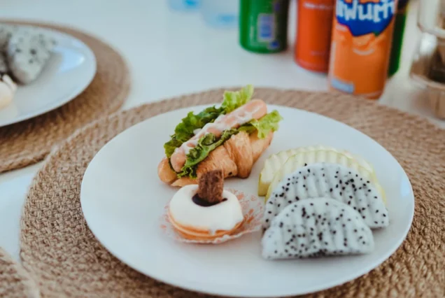Example of food served aboard Flash No.7