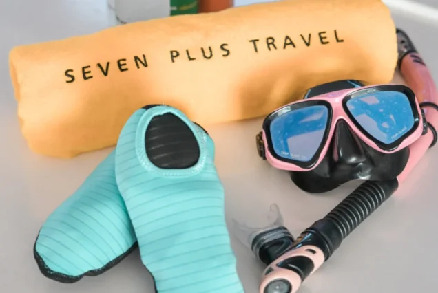 Snorkeling equipment prepared for the Flash No.7 island trip