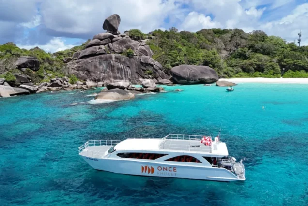 Once catamaran near Similan Island No. 8