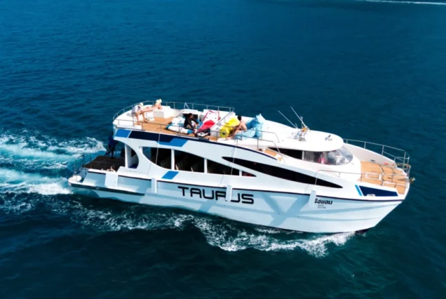 Taurus Speed Catamaran cruising on the sea in Phuket